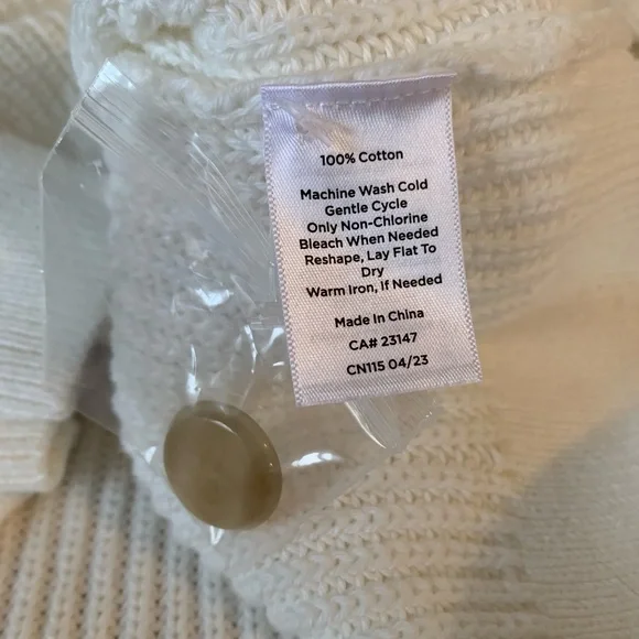 Haven Well Within Cotton Shaker Stitch Cardigan Ivory - Picture 7 of 7